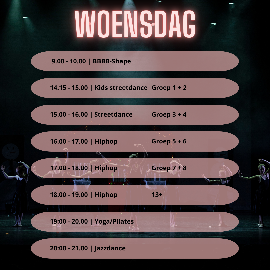 Rooster Dance with Pleasure streetdance hiphop ballet modern Beemster Purmerend Dansschool